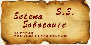 Selena Šobotović vizit kartica